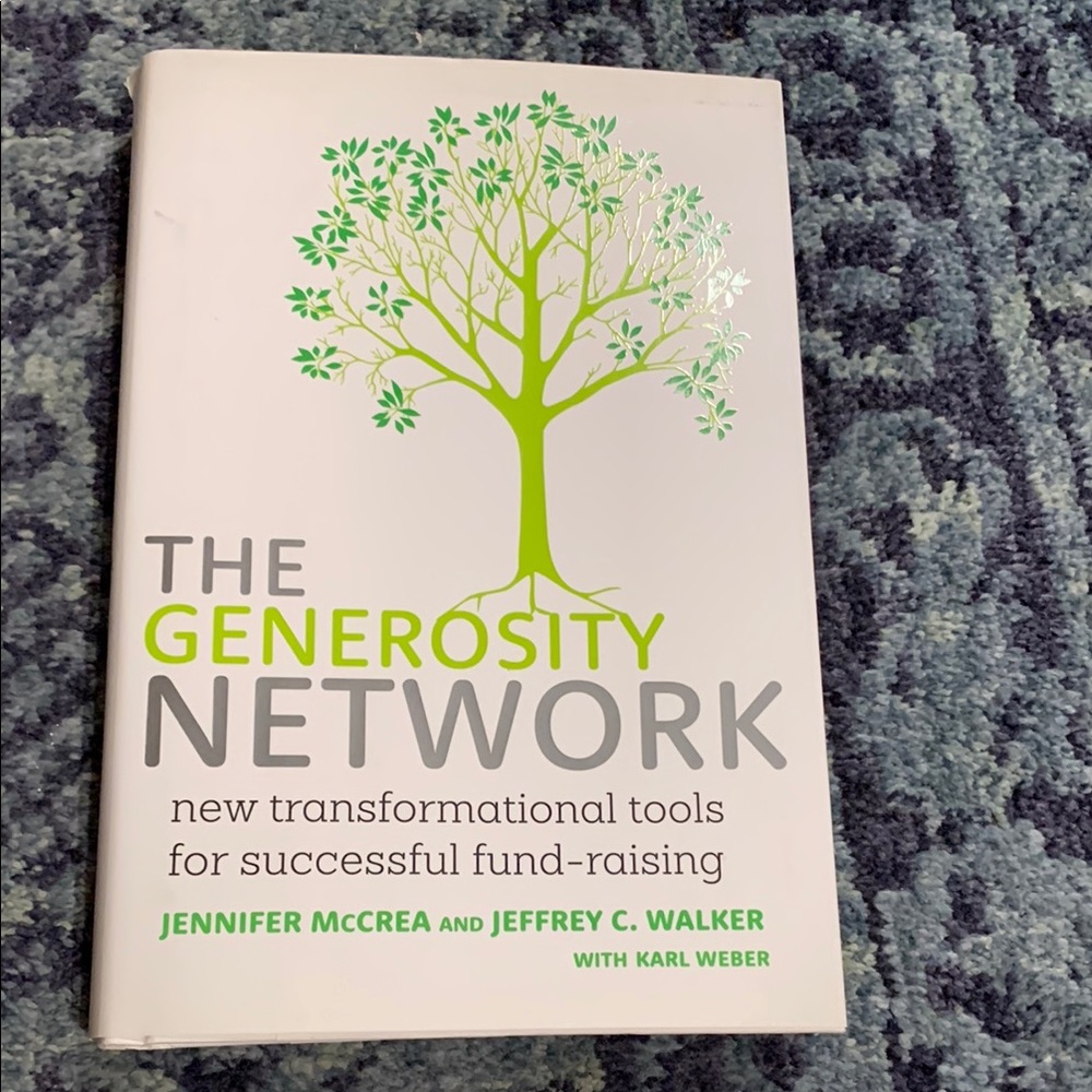 The Generosity Network business book 292 pages of breeds book about fundraising